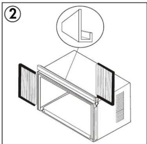 Technical line drawing of a mechanical assembly with a magnified inset showing a component detail (no text or symbols)