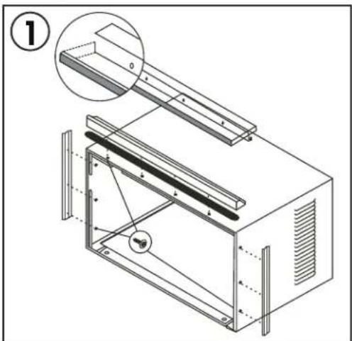 DANBY DAC250EB2WDB - Supports de canaux en forme de "L" et de "U" - 1