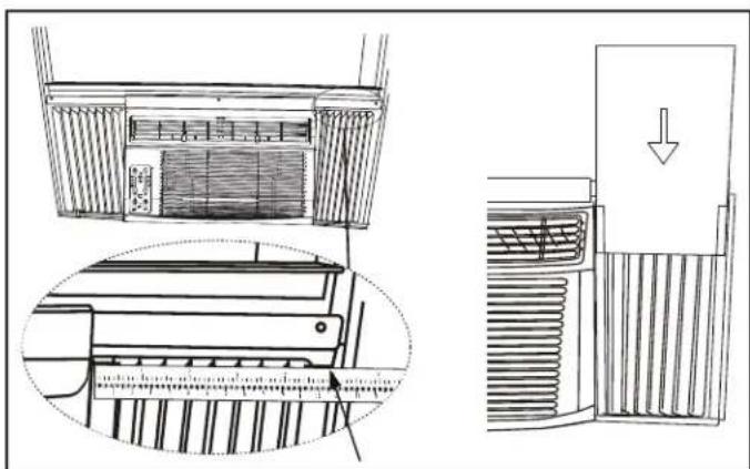 Technical line drawing of a mechanical device with internal components and a close-up view of the component, no text or symbols.