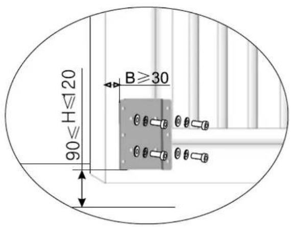 90≤H≤20 B≥30