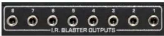 8 7 6 5 4 3 2 1 I.R. BLASTER OUTPUTS