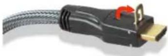 Close-up of a black HD card with gold connector and cable, no visible text or symbols