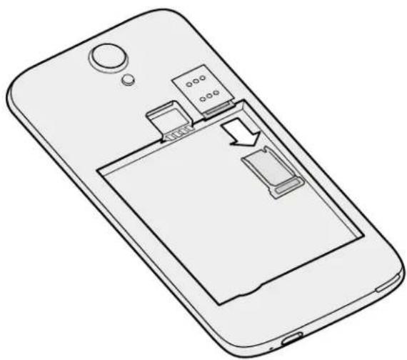 HTC Desire 520 - Insertar una tarjeta nano SIM - 1
