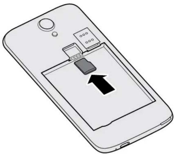 HTC Desire 520 - Insertar la tarjeta de almacenamiento - 1