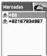 PANTECH G510 - Marcadas(Llamadas marcadas) - 2