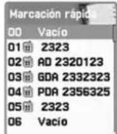 PANTECH G510 - Lista de marcación rápida - 7