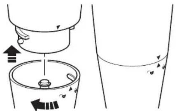 Diagram illustrating a mechanical or fluidic process with directional arrows and labeled components, likely illustrating fluid dynamics or mechanical deformation.