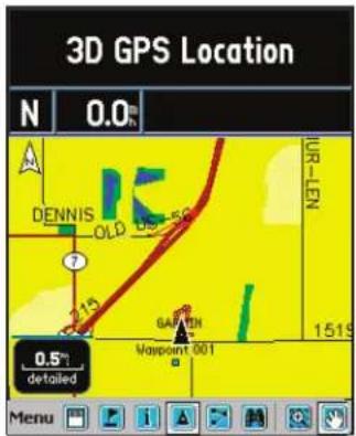 3D GPS Location N 0.0 DENNIS OLD US-5C 715 GARATH Vaspoint 001 0.5° detailed Menu