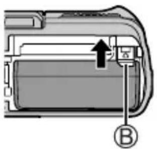 PANASONIC Lumix DMC-TZ92 - Inserción y extracción de la batería o la tarjeta de memoria SD (opcional) - 3
