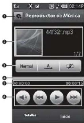 Reproductor de Música 44f32.mp3 1/7 Normal 00:00:00 00:00:15 Detalles Inkio