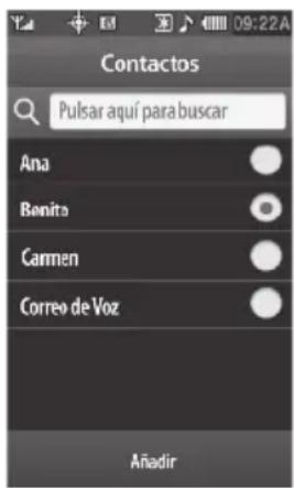 Contactos Pulsar aquí para buscar Ana Bonito Carmen Correo de Voz Anadir