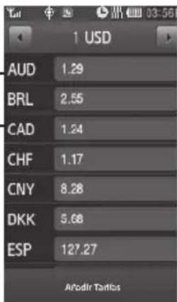 1 USD AUD 1.29 BRL 2.55 CAD 1.24 CHF 1.17 CNY 8.28 DKK 5.68 ESP 127.27 Afodir Tanfus