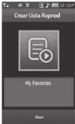 Creat Lista Reprod My Favorites Guar