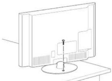 LG 55LM625S - Securing the TV to a table - 1