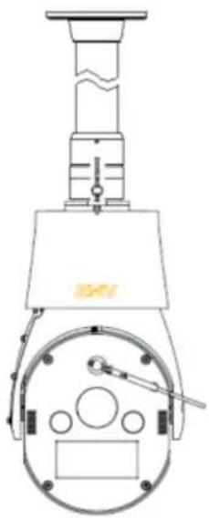 Technical line drawing of a mechanical device with no visible text or symbols