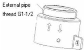 External pipe thread G1-1/2