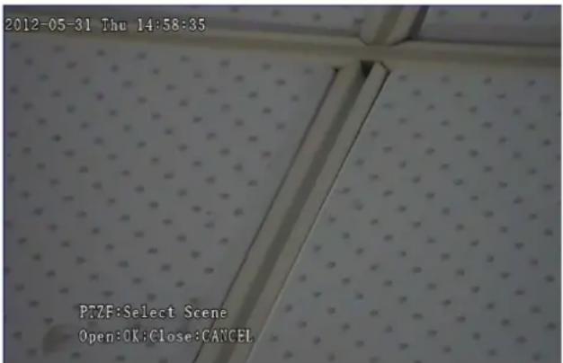 2012-05-31 Thu 14:58:35 PTZF:Select Scene Open:OK:Close:CANCEL