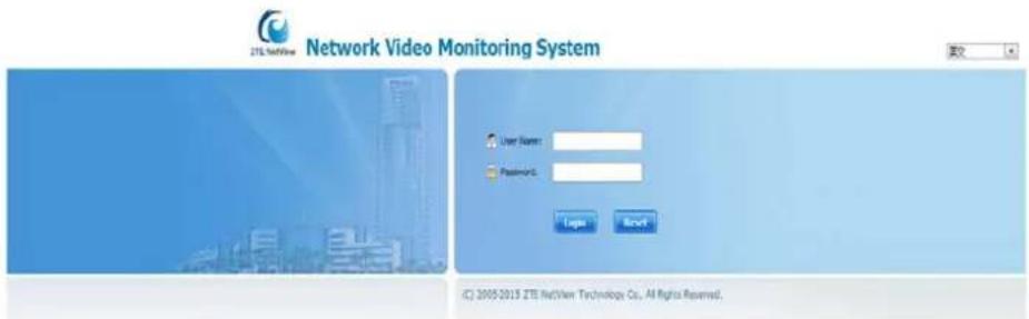 ZTE NetView Network Video Monitoring System User Name: Password: Login Backlog © 2005-2015 ZTE NetView Technology Co., All Rights Reserved.