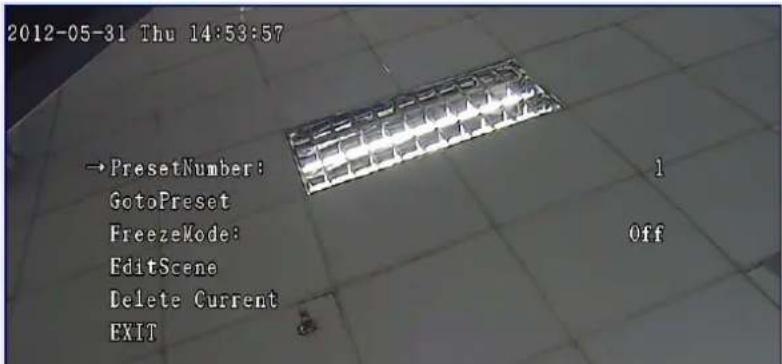 2012-05-31 Thu 14:53:57 →PresetNumber: GotoPreset FreezeMode: EditScene Delete Current EXIT