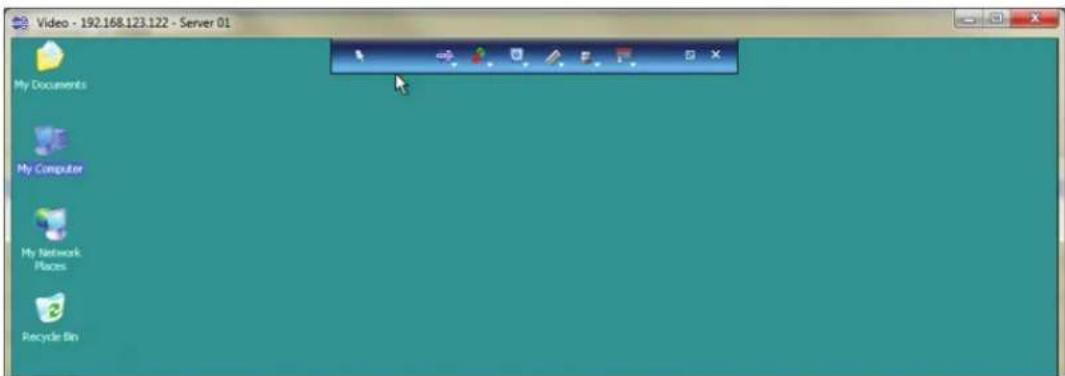 Video - 192.168.123.122 - Server 01 My Documents My Computer My Network Places Recycle Bin