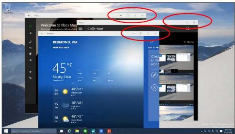 AIRIS OnePad Windows 10 - Minimizar, maximizar y cerrar apps modernas - 1