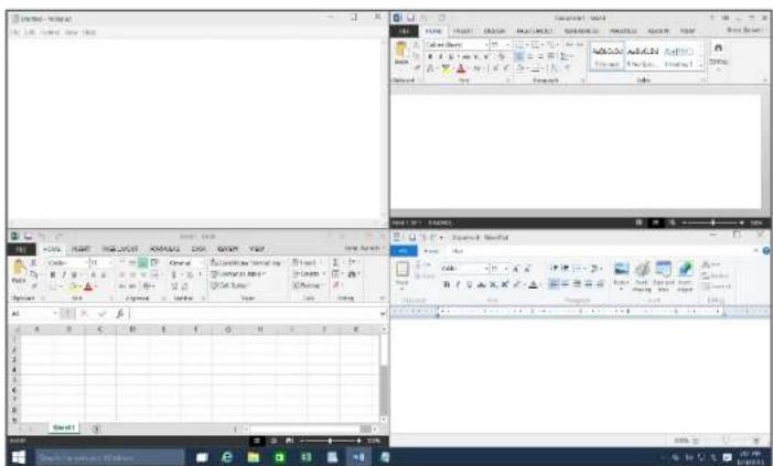 AIRIS OnePad Windows 10 - Anclaje en cuadrícula - 1