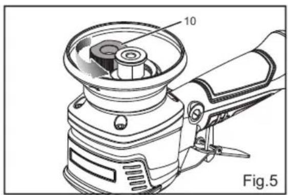 Technical line drawing of a mechanical device with labeled component '10', no readable text or symbols beyond label and figure label