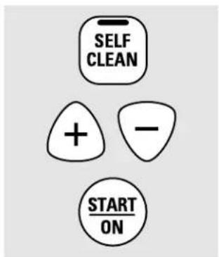 SELF CLEAN + - START ON
