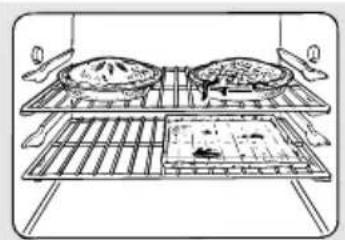 GE JBP25DJCT - Preheating and Pan Placement - 1