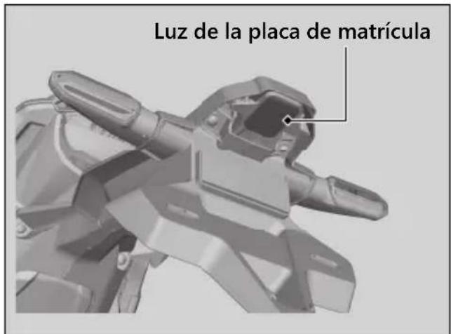 Honda CBF300 (2019) - Luz de la placa de matrícula - 1