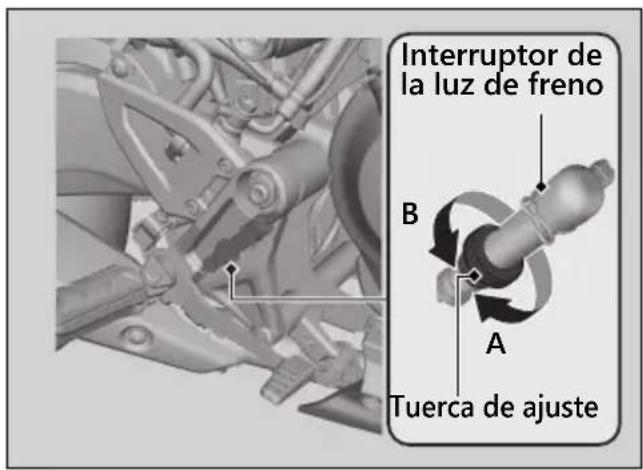 Honda CBF300 (2019) - Ajuste del interruptor de la luz de freno - 1