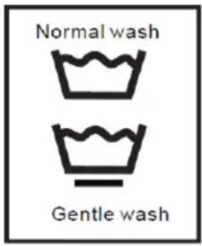 Normal wash Gentle wash