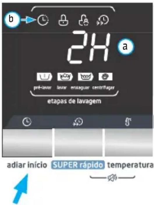 MIDEA LSE12X2 - Botão da função adiar início - 1