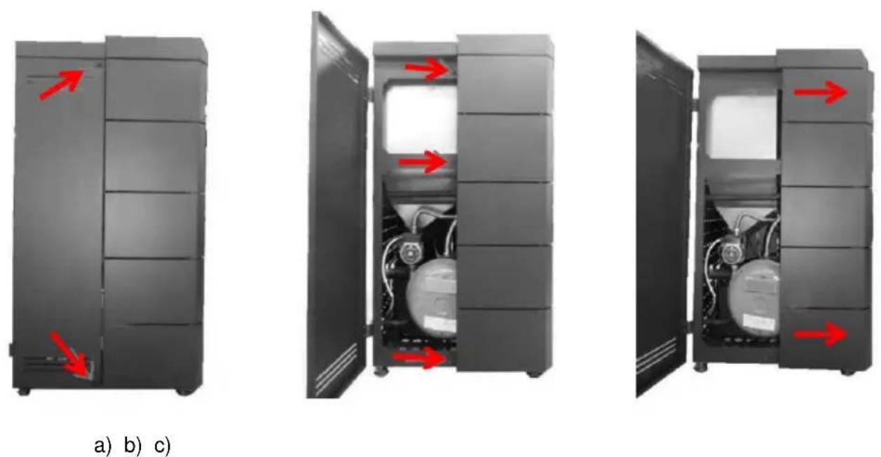 Baxi 9 5 kW - Retirar las tapas laterales - 1