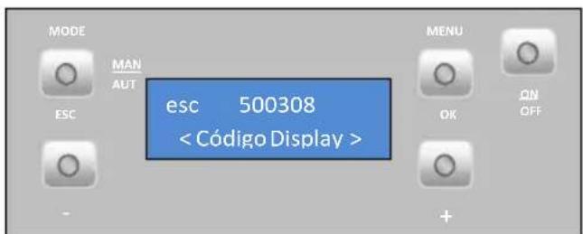 MODE MAN AUT ESC esc 500308 MENU OK ON OFF +
