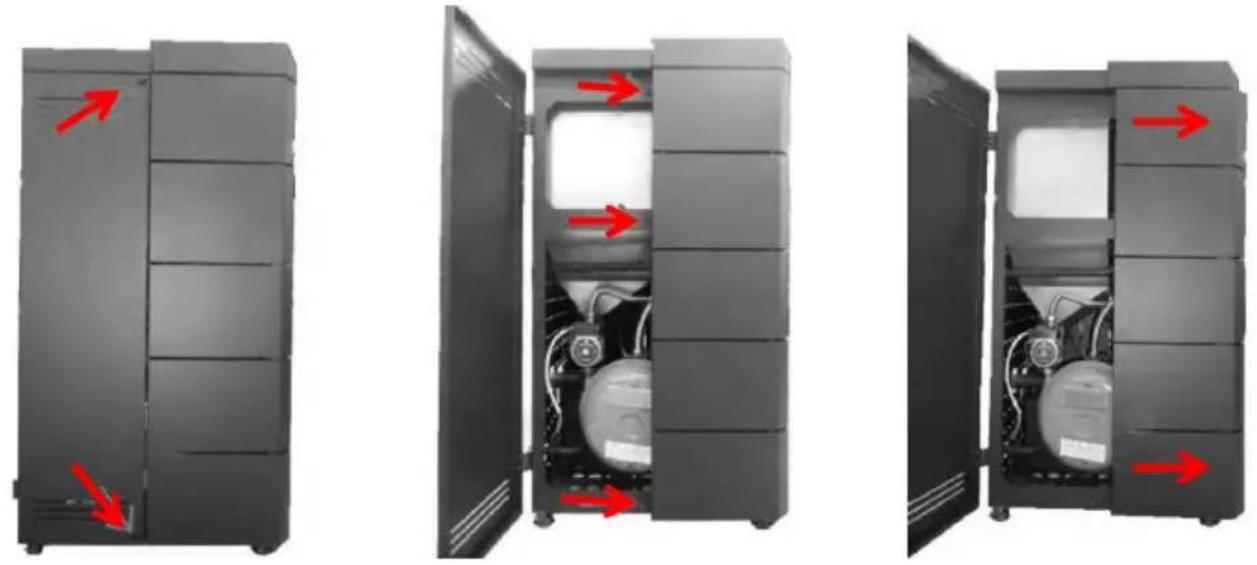 Baxi 9 5 kW - Remover capas laterais - 1