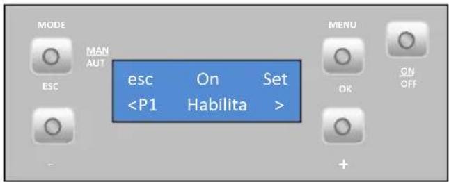 MODE MAN AUT ESC esc On Set MENU OK ON OFF +