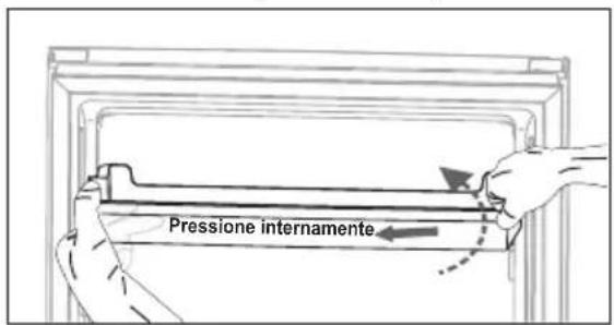 Pressione internamente