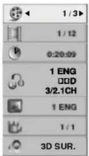 LG DV172NZ - Visualización en pantalla de la información del disco - 1