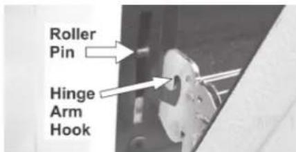 Roller Pin Hinge Arm Hook