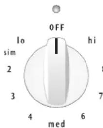 OFF lo hi sim 8 2 7 3 6 4 med