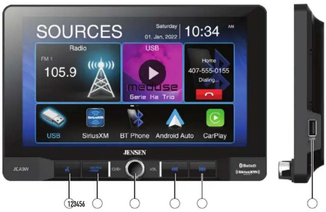JENSEN J1CA9W - SiriusXM - 1