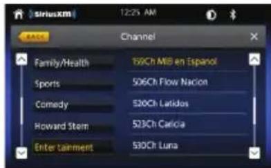 JENSEN J1CA9W - Funcionamiento de SiriusXM® Radio - 2