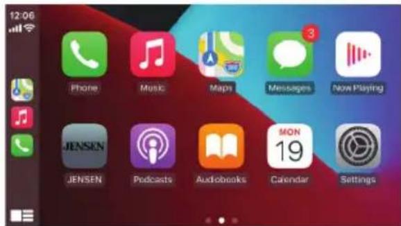 JENSEN J1CA9W - Funcionamiento de Apple CarPlay - 1