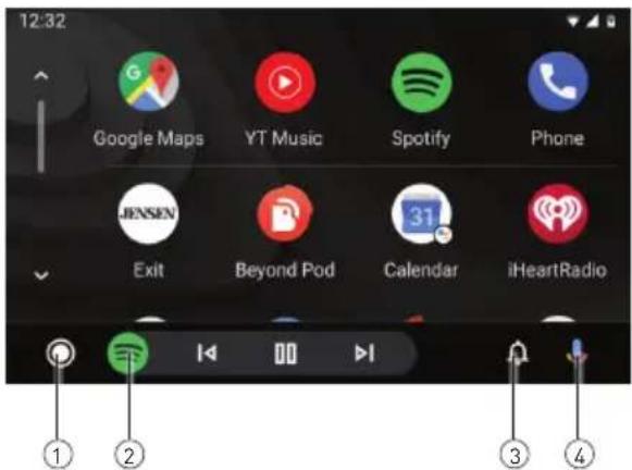 JENSEN J1CA9W - Usando Android Auto™ - 1