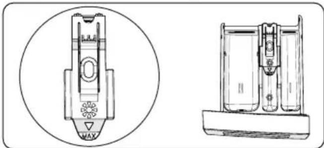 VOX WM1040T15D - Condicionador de tecidos, goma, compartimento de detergente: - 1