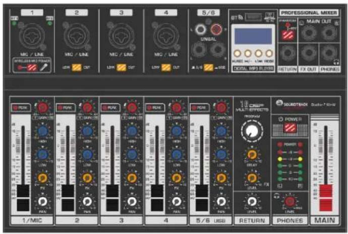 1 MIC / LINE WIRELESS MIC POWER LOW OUT 2 MIC / LINE MIC / LINE LOW OUT 3 MIC / LINE MIC / LINE LOW OUT 4 5/6 UNIBAL OUTAL MIPS LIVES PROFESSIONAL MIXER MAIN OUT AUXED MAX 1/2Hz 10000 RETURN FX OUT PHONES 1/MIC 2 PAN PAN PAN PAN PAN PAN PAN PAN PAN PAN PAN PAN PAN PAN PAN PAN PAN PAN PAN PAN PAN PAN PAN PAN PAN PAN PAN PAN PAN PAN PAN PAN PAN PAN