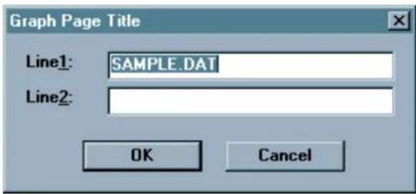 Graph Page Title Line1: SAMPLE.DAT Line2: OK Cancel