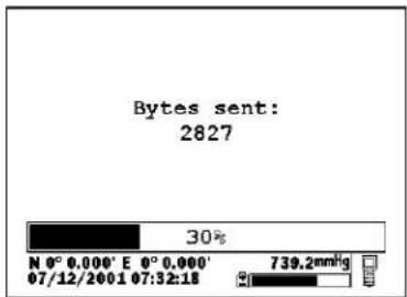 Bytes sent: 2827 30% N 0° 0.000' E 0° 0.000' 07/12/2001 07:32:18 739.2mmHg
