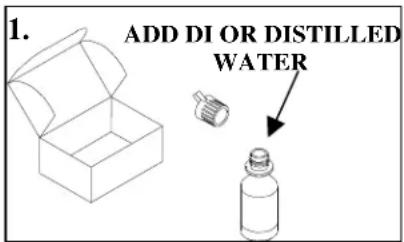 1. ADD DI OR DISTILLED WATER